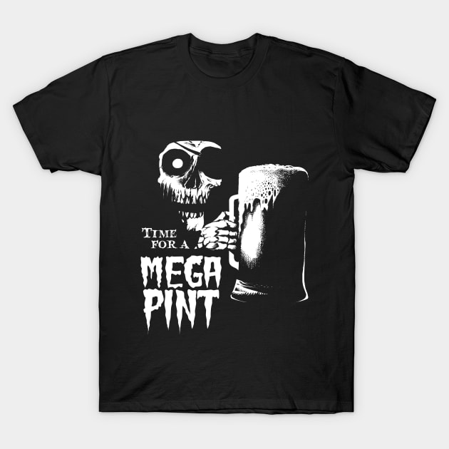 Time For a Mega Pint T-Shirt by wildsidecomix